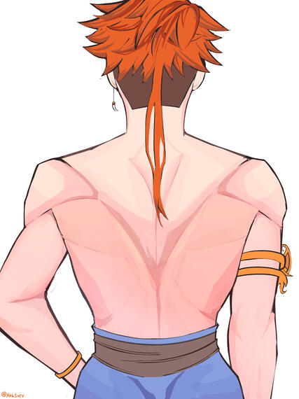 Bust up , back view ( yeah I can do that too)